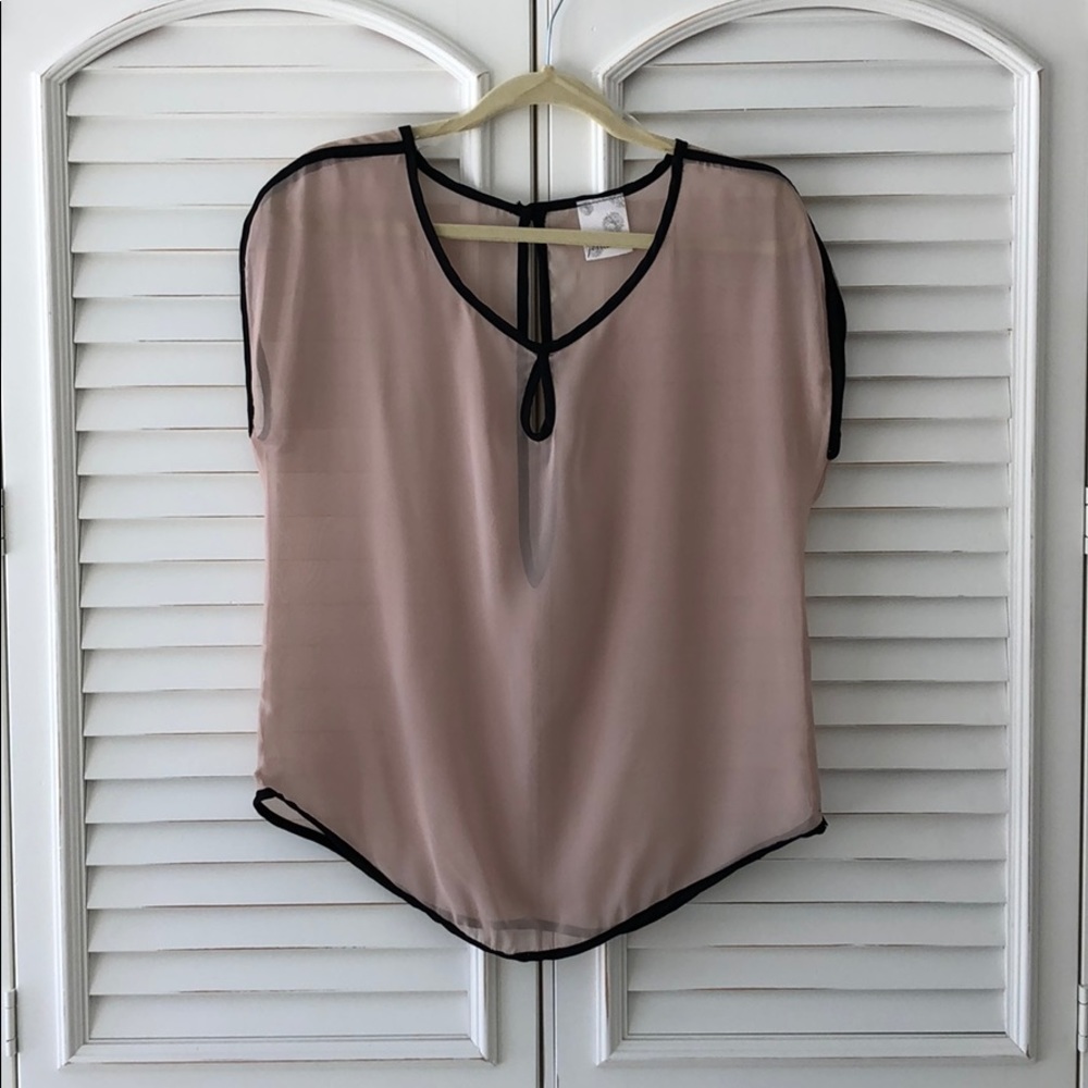 No Rest For Bridget Sheer Keyhole Top